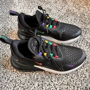 Nike Air Max 270 Black with Multicolor Accents